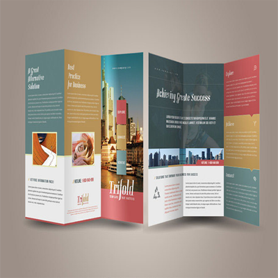 Small tri fold brochure